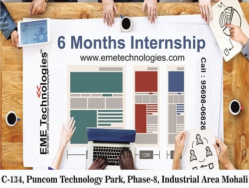 6 months internship training in mohali
